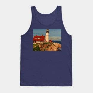 Portland, Main Lighthouse Tank Top